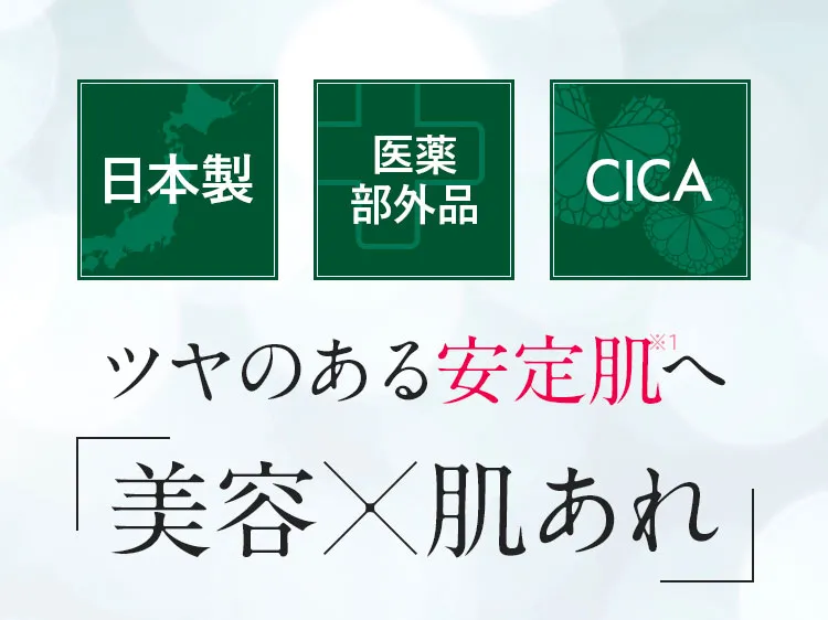 ゆるぎない安定肌へ 美容*肌あれ