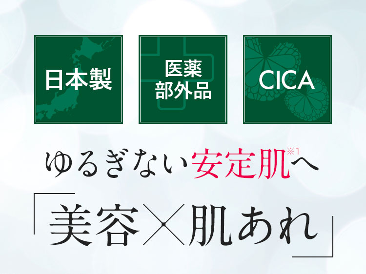 ゆるぎない安定肌へ 美容*肌あれ