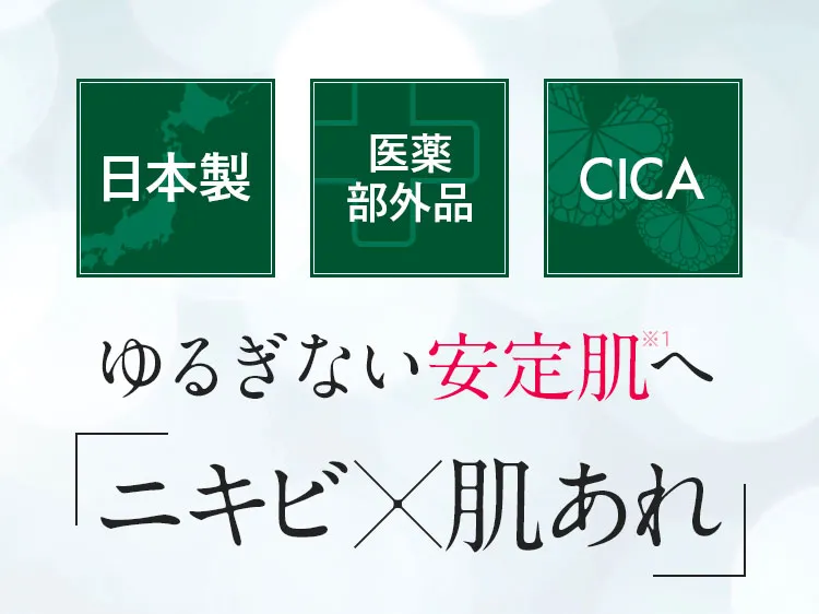 ゆるぎない安定肌へ 美容*肌あれ