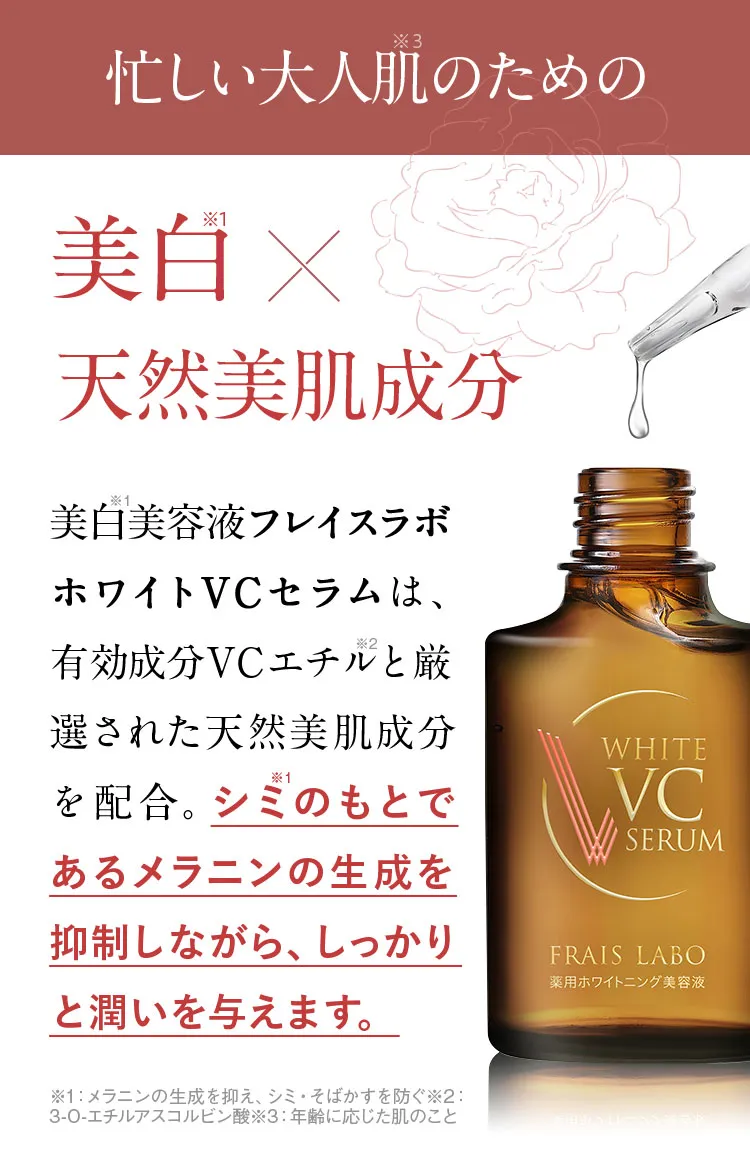 もどかしい美白から、忙しい大人肌のための。塗ってすぐ24時間内の効果。