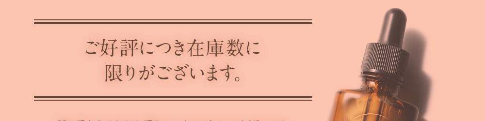 ご好評につき在庫数に限りがございます。